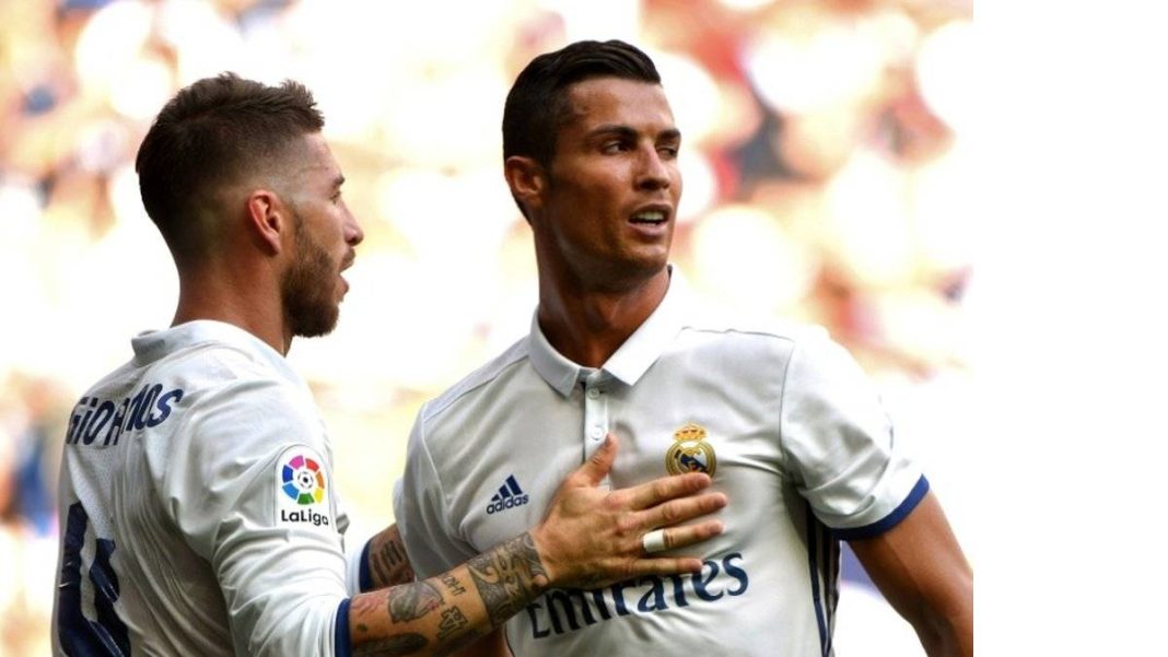 Cristiano Ronaldo et Sergio Ramos sous le maillot du Real Madrid