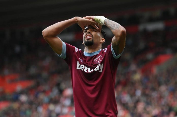 Lucas Paqueta avec le maillot de West Ham