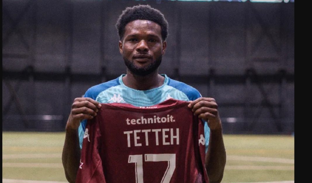 L'attaquant ghanÃ©en Benjamin Tetteh