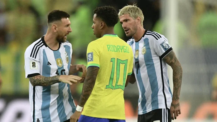 Altercation entre Lionel Messi et Rodrygo