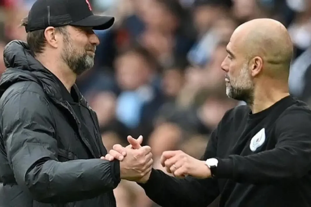 Jurgen Klopp et Pep Guardiola