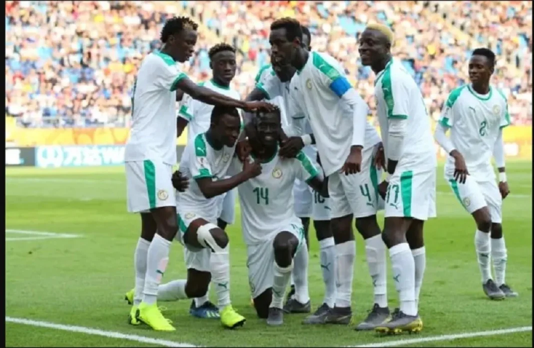 Des joueurs juniors de l'Ã©quipe de football du SÃ©nÃ©gal