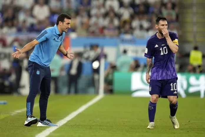 Lionel Scaloni et Lionel Messi