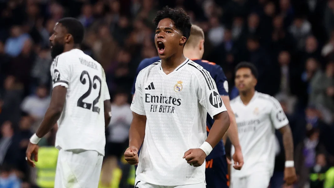 Le joueur du Real Madrid, Endrick